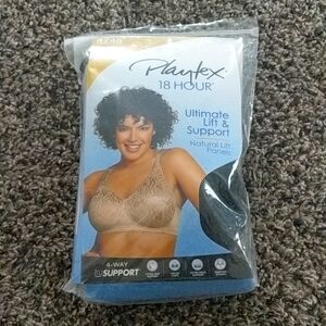 Playtex 18hr ultimate shoulder comfort bra 38 D Black